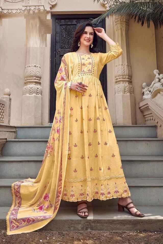 Rasalika Radhika Chiffon Kurti Bottom With Dupatta