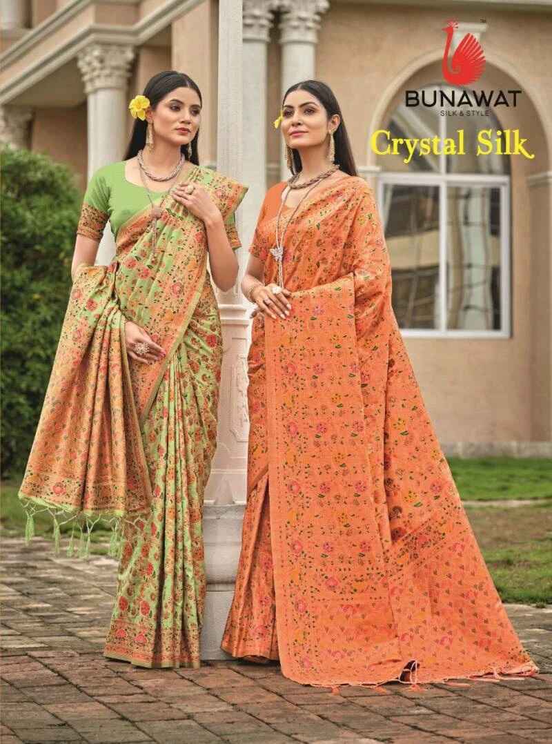 Bunawat Crystal Banarasi Silk Saree Collection