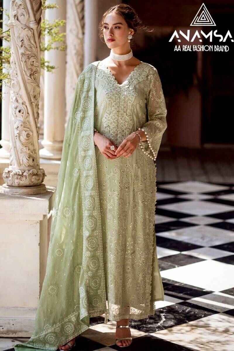 Anamsa 506 Embroidered Pakistani Suits Collection