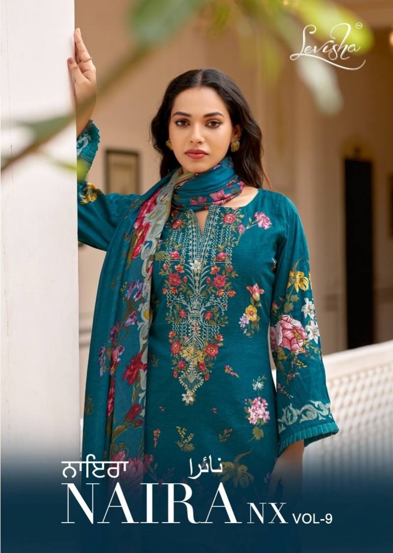 Levisha Naira Nx Vol 9 Printed Designer Dress Mterial