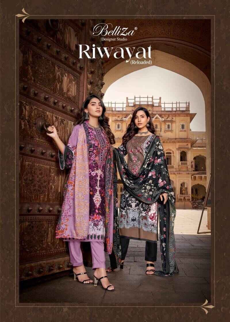 Belliza Riwayat 947 Designer Dress Material Collection