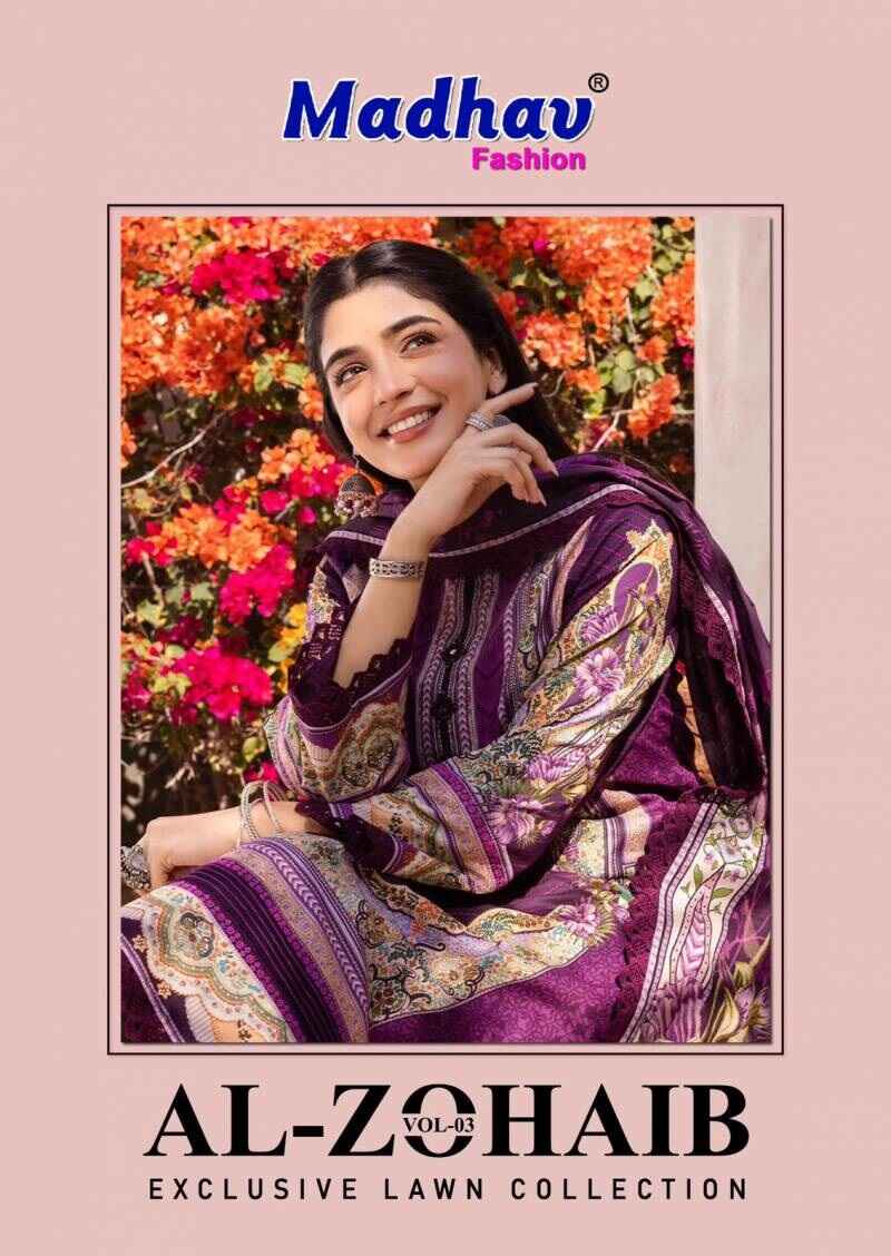 Madhav Al Zohaib Vol 3 Cotton Dress Material Collection