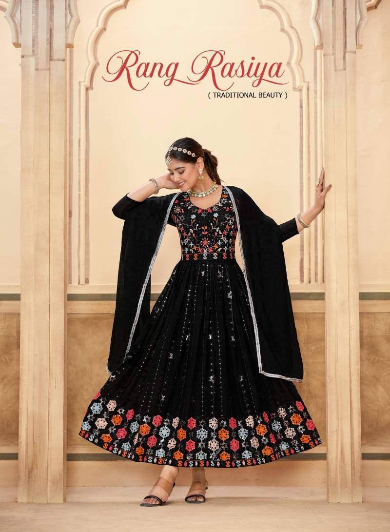 Banwery Rang Rasiya Designer Gown With Dupatta Collection