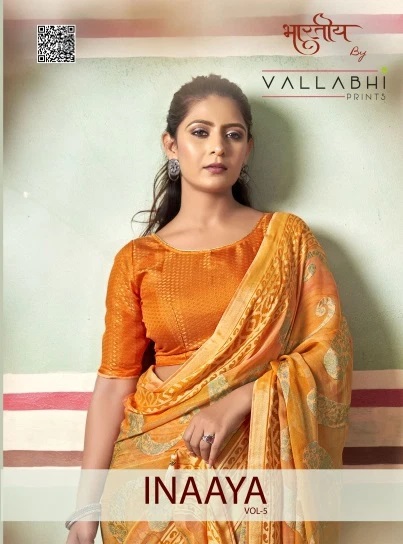 Vallabhi Inaaya Vol 5 Printed Fancy Saree Collection