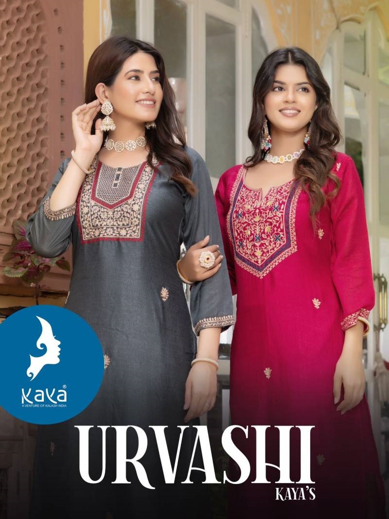 Kaya Urvashi Silk Designer Kurti Collection