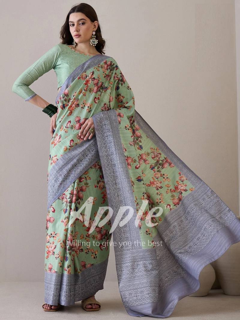 Apple Seltos 02 Silk Printed Saree Collection