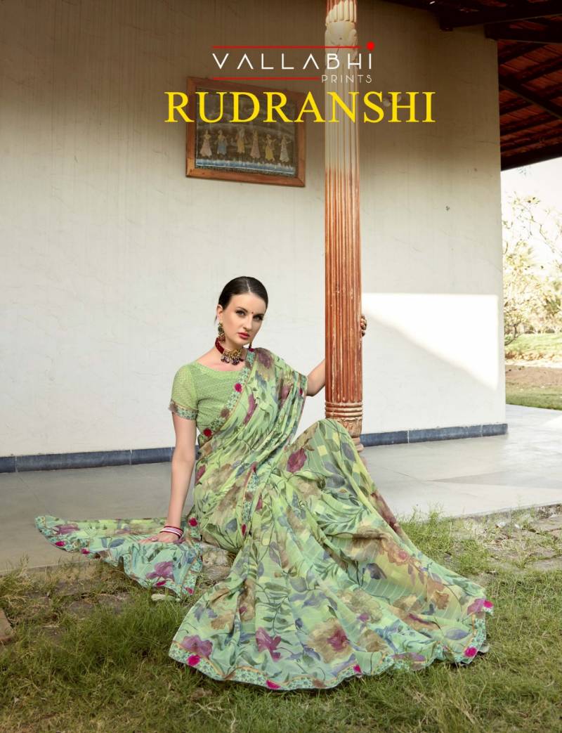 Vallabhi Rudranshi Georgette Saree Collection