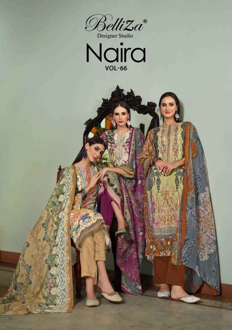 Belliza Naira Vol 66 Printed Dress Material Collection