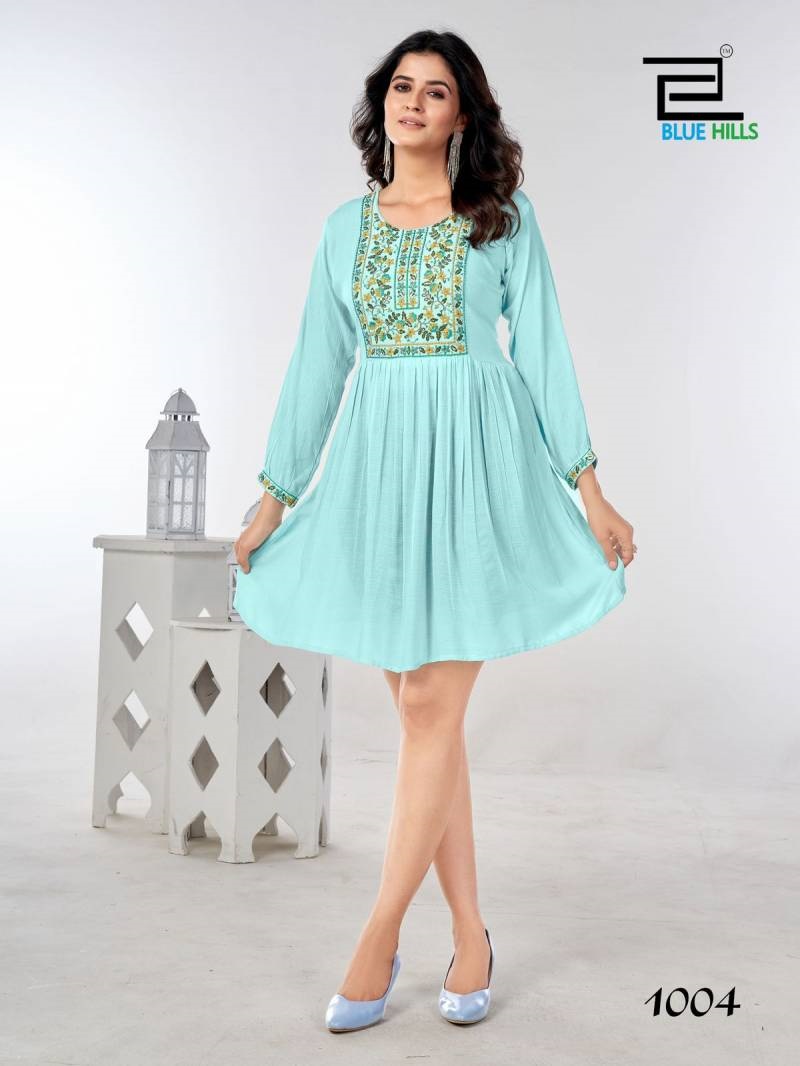 Blue Hills Bloom Vol 3 Fancy Short Kurti Collection