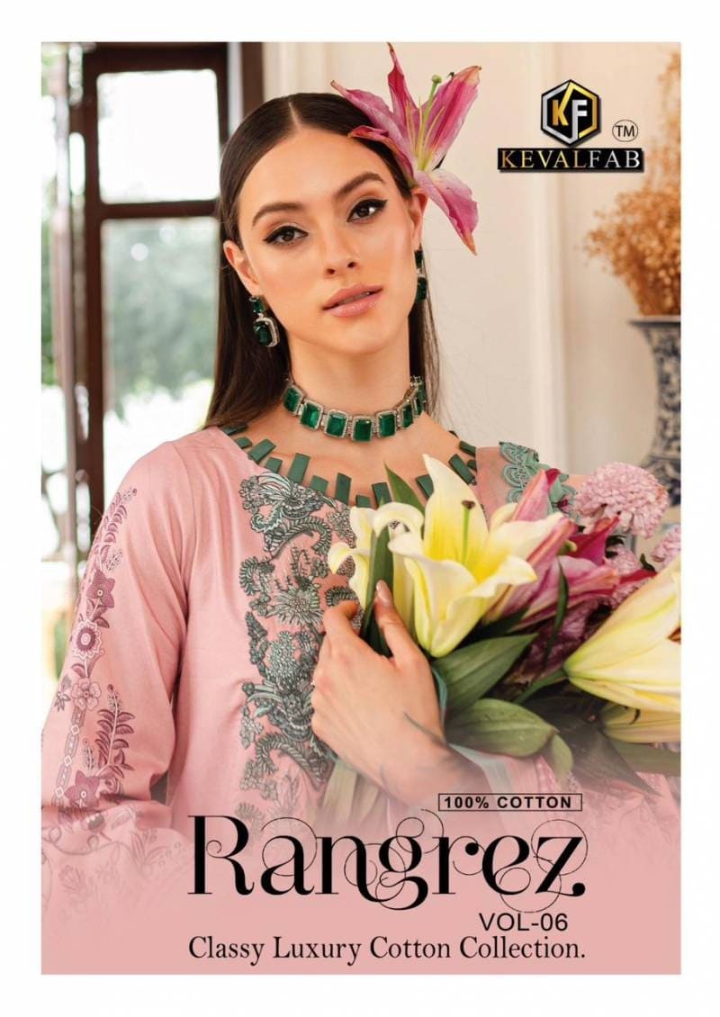 Keval Rangrez Vol 6 Karachi Dress Material Collection