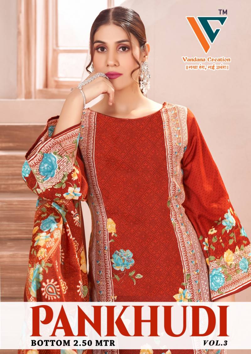 Vandana Pankhudi Vol 3 Pure Cotton Dress Material Collection