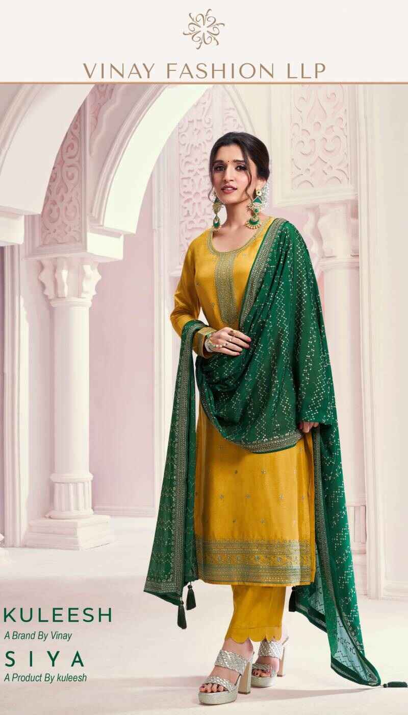 Vinay Kuleesh Siya Embroidered Designer Salwar Suits