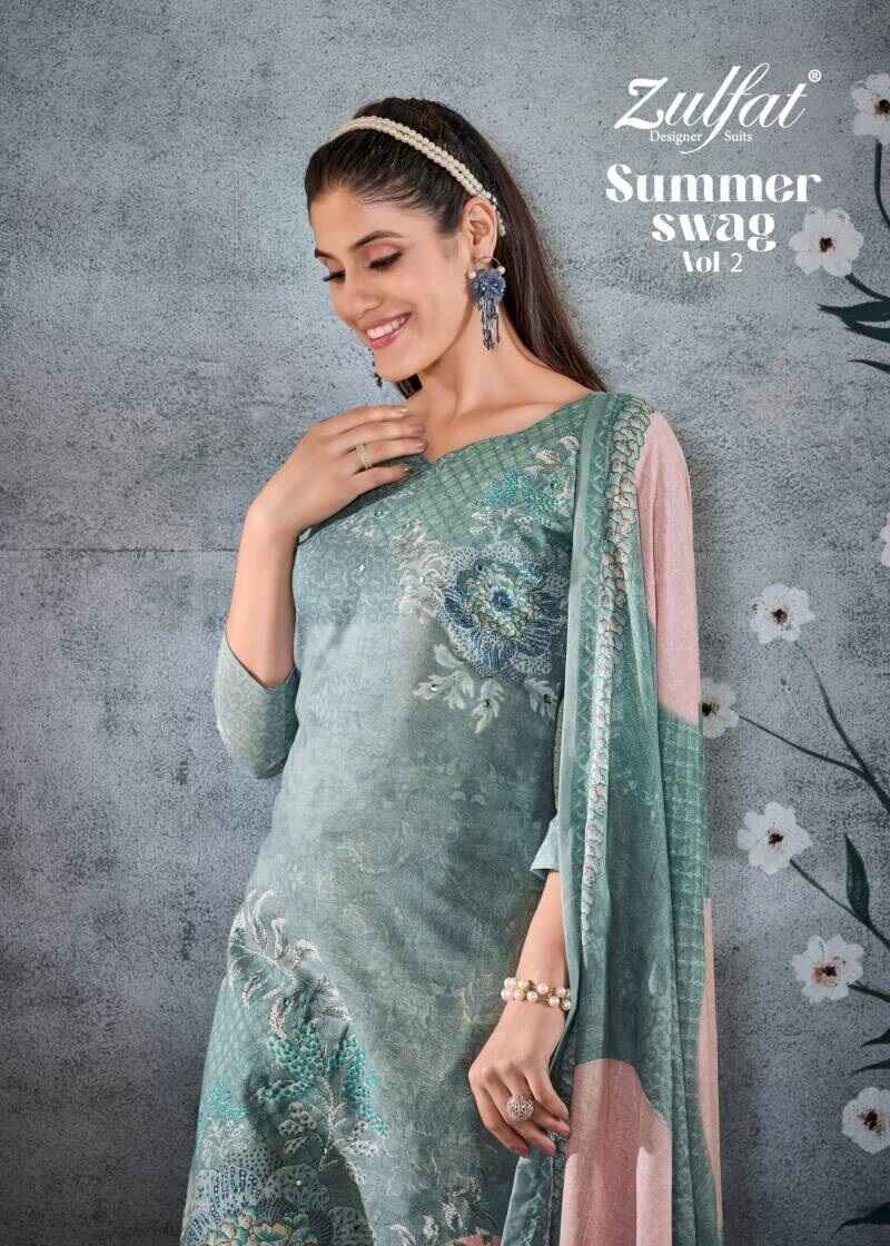 Zulfat Summer Swag Vol 2 Designer Dress Material Collection