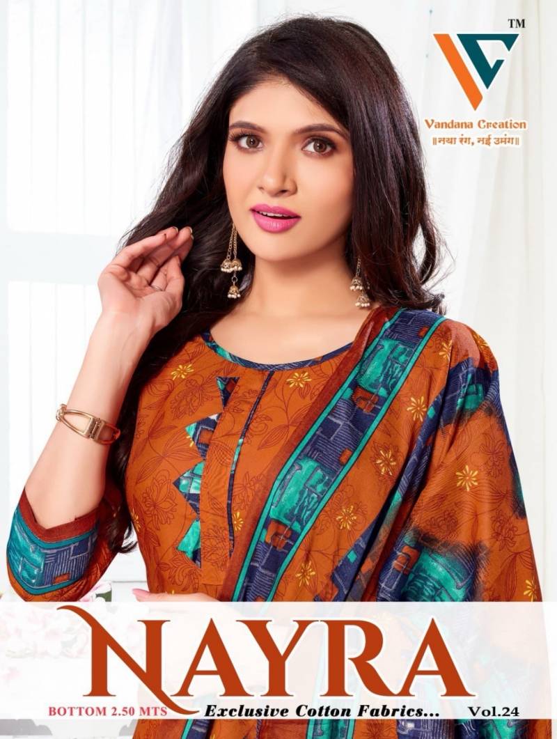 Vandana C Nayra Vol 24 Soft Cotton Dress Material Collection