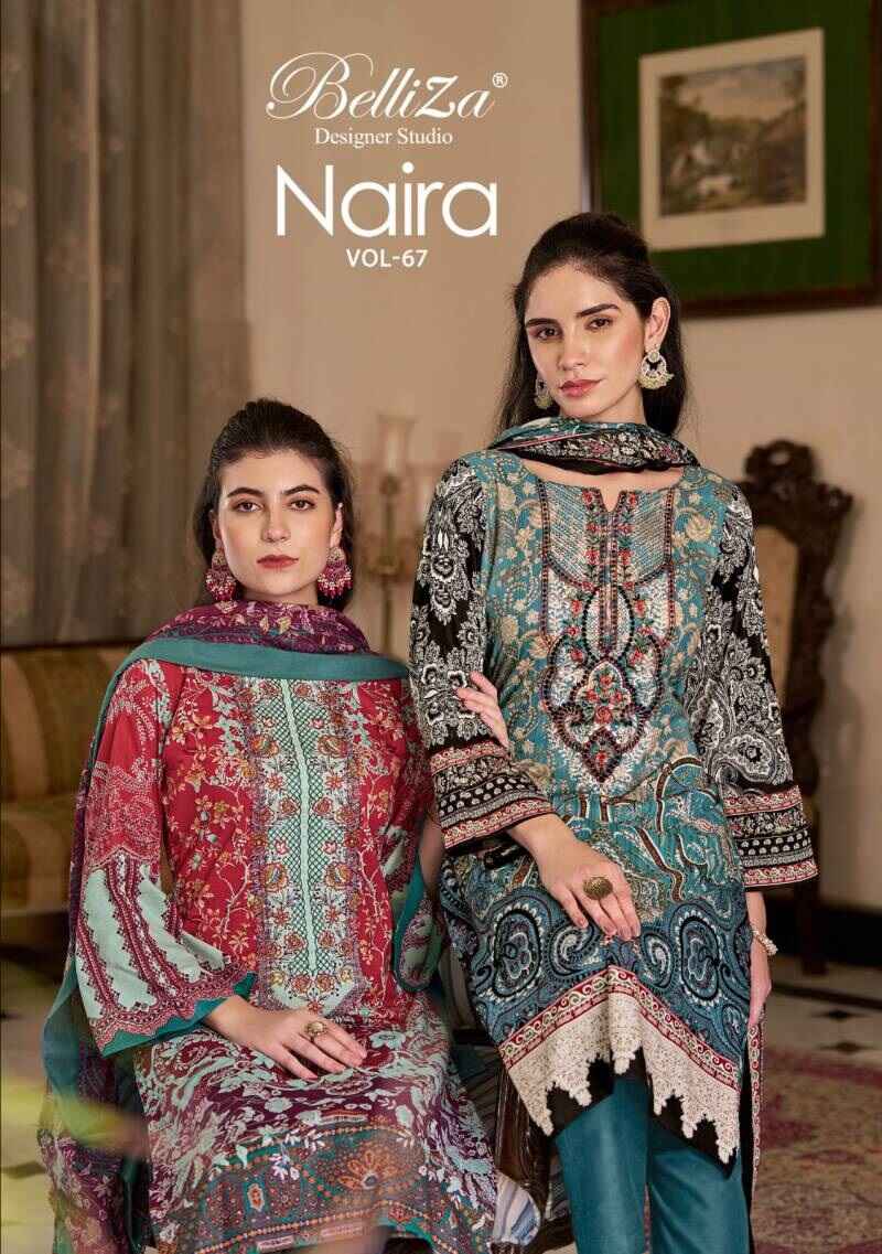 Belliza Naira Vol 67 Cotton Dress Material Collection