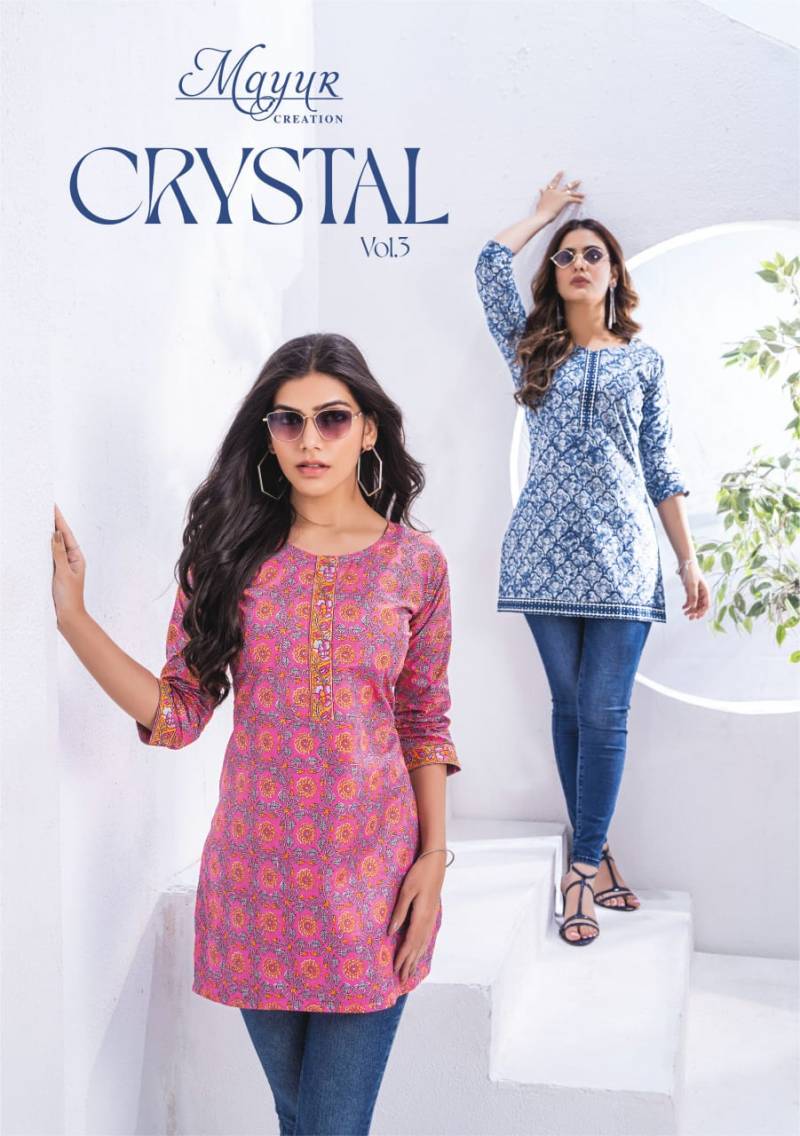 Mayur Crystal Vol 3 Printed Cotton Top Collection