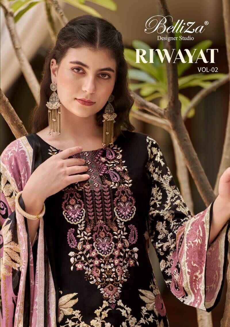 Belliza Riwayat Vol 2 Exclusive Printed Dress Material Collection