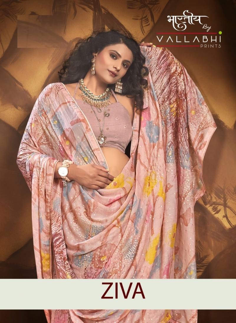 Vallabhi Ziva Fancy Daily Wear Saree Collection