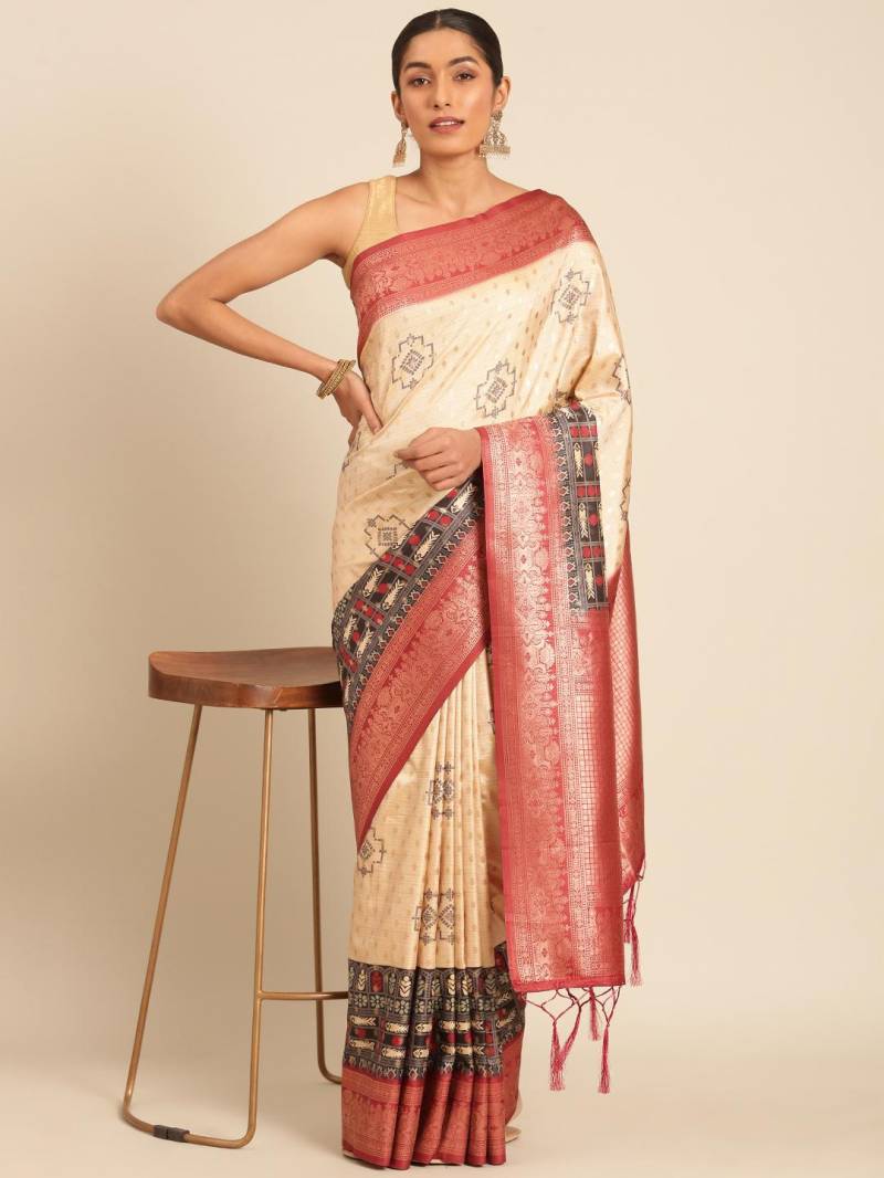 Bunawat Pavitra Manthan Silk Printed Saree Collection