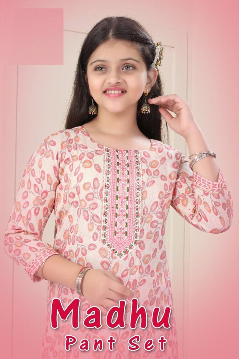 Madhu Pant Set 8550 Printed Kids Kurti Collection