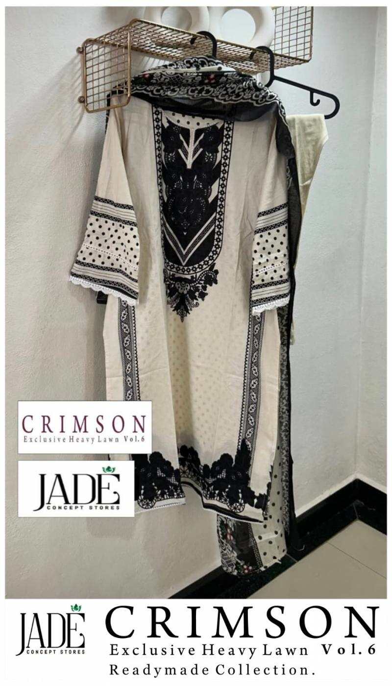 Jade Crimson Vol 6 Law Cotton Ready Made Dress Collection