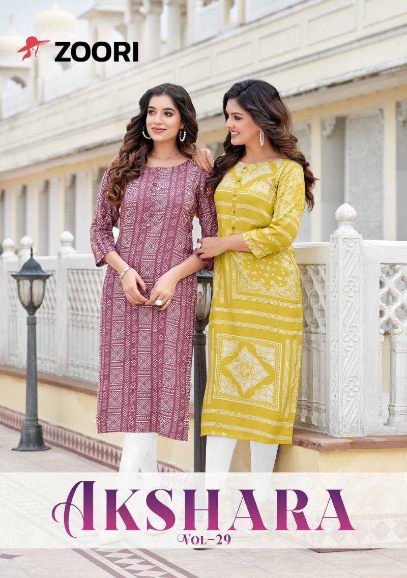 Zoori Akshara Vol 29 Daily Wear Printed Kurti Collection