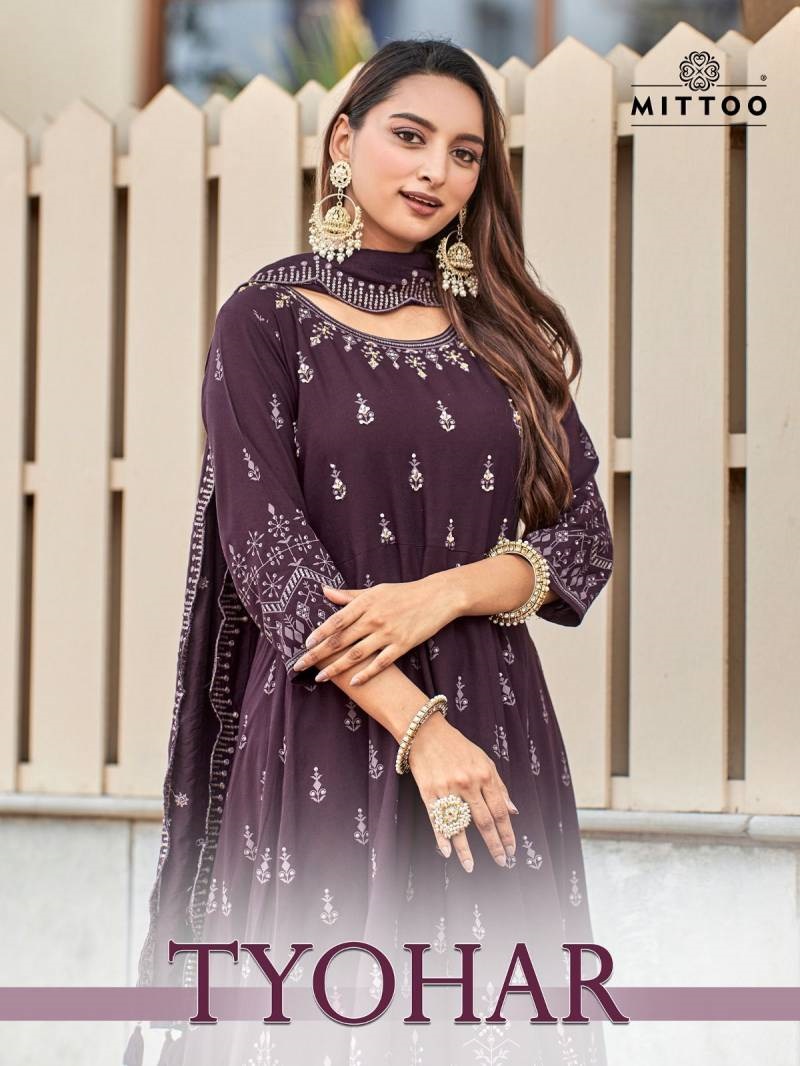 Mittoo Tyohar Festive Wear Kurti Bottom With Dupatta Collection