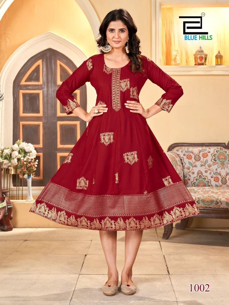 Blue Hills Palki Special Anarkali Kurti Collection