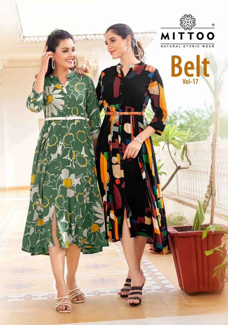 Mittoo Belt Vol 17 Fancy Printed Kurti Collection