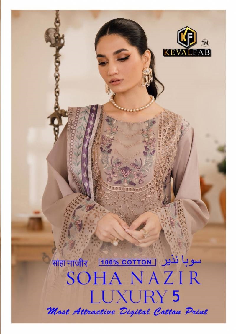 Keval Soha Nazir Vol 5 Printed Dress Material Collection