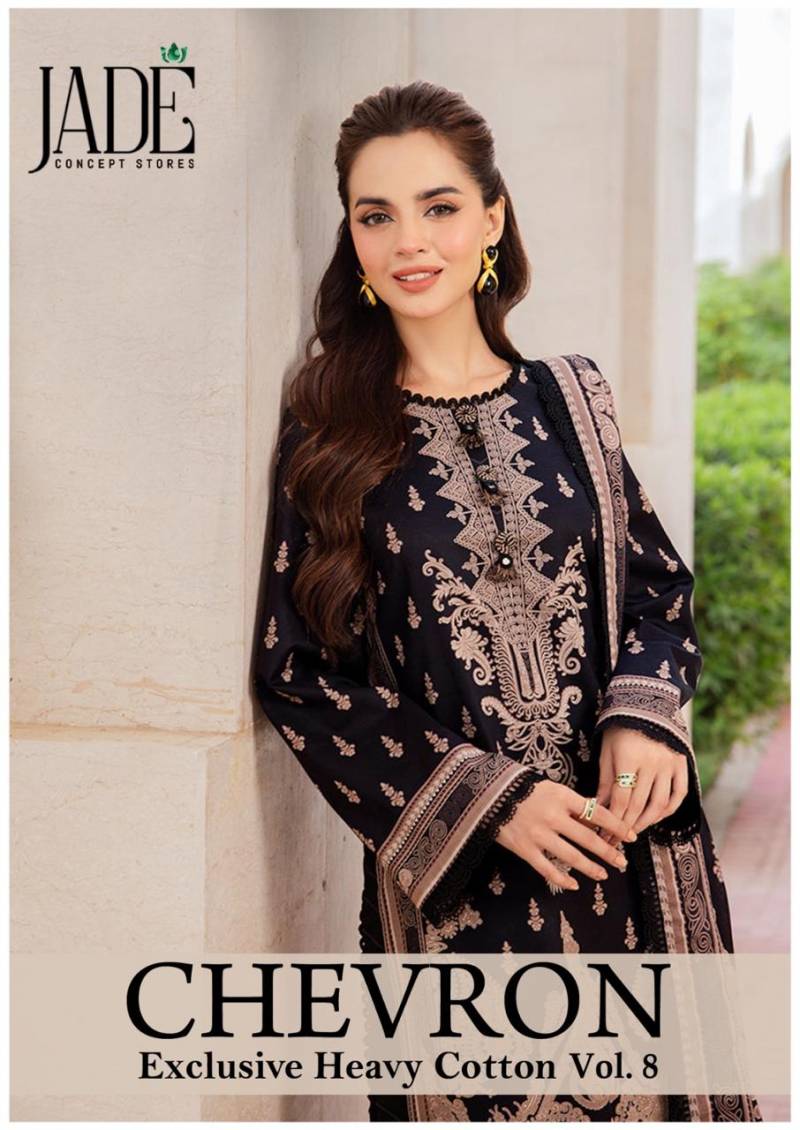 Jade Chevron Vol 8 Cotton Pakistani Dress Material Collection