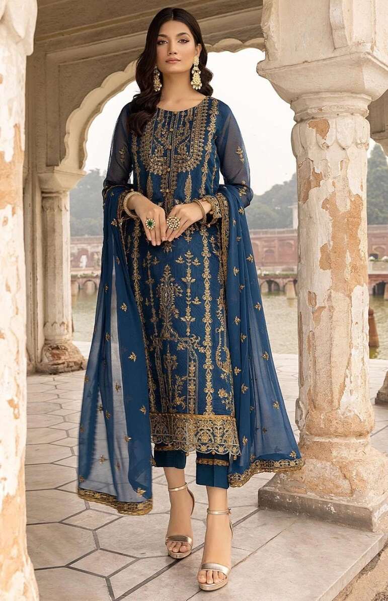 Ct 1012 Georgette Fancy Salwar Suits Collection