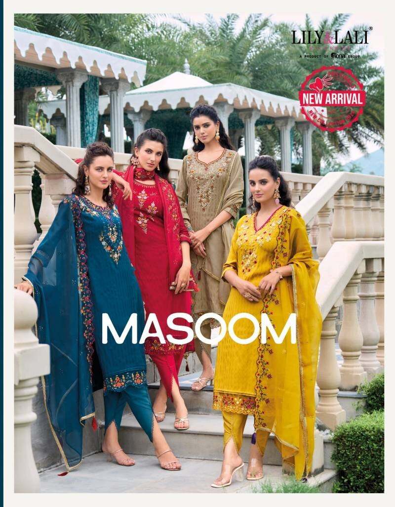 Lily And Lali Masoom Designer Kurti Bottom With Dupatta Collection