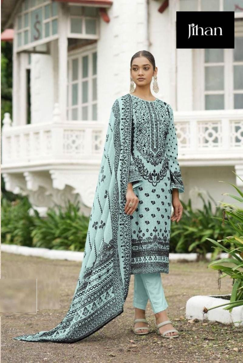 Jihan 3410 Pakistani Salwar Suit Chiffon Dupatta