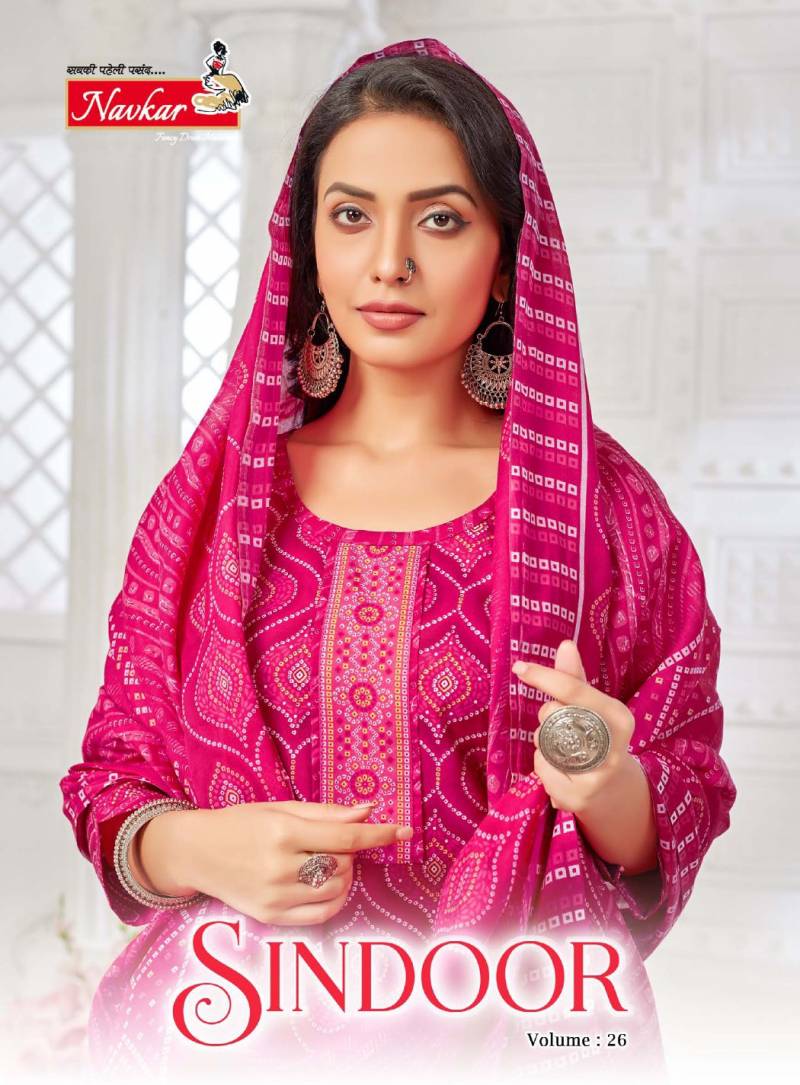 Navkar Sindoor Vol 26 Cotton Readymade Dress Collection