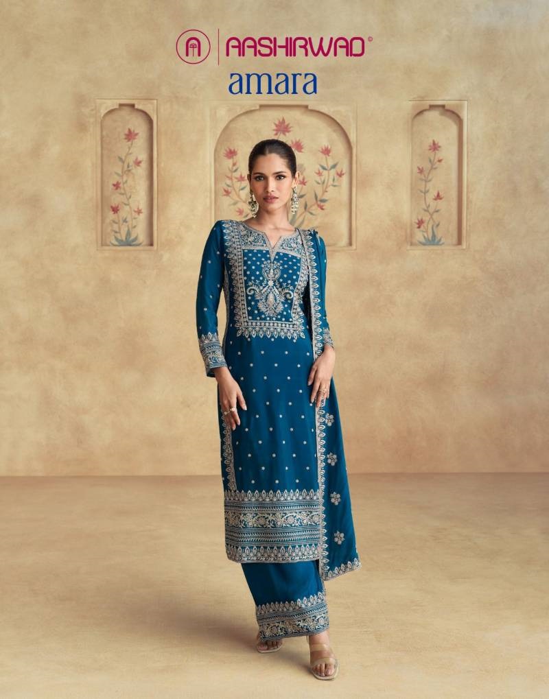 Aashirwad Amara Silk Designer Salwar Suits Collection