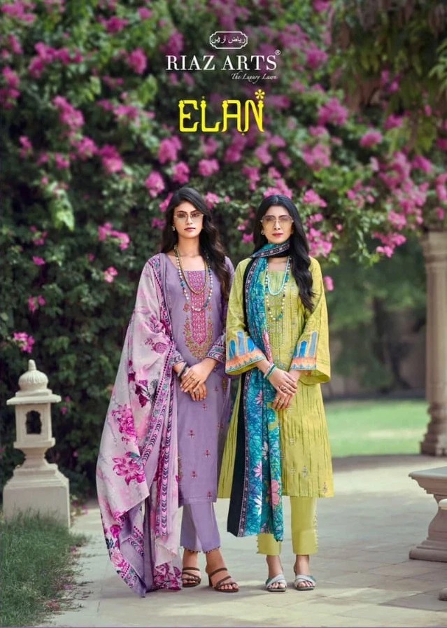 Riaz Arts Elan Printed Dress Material Collection