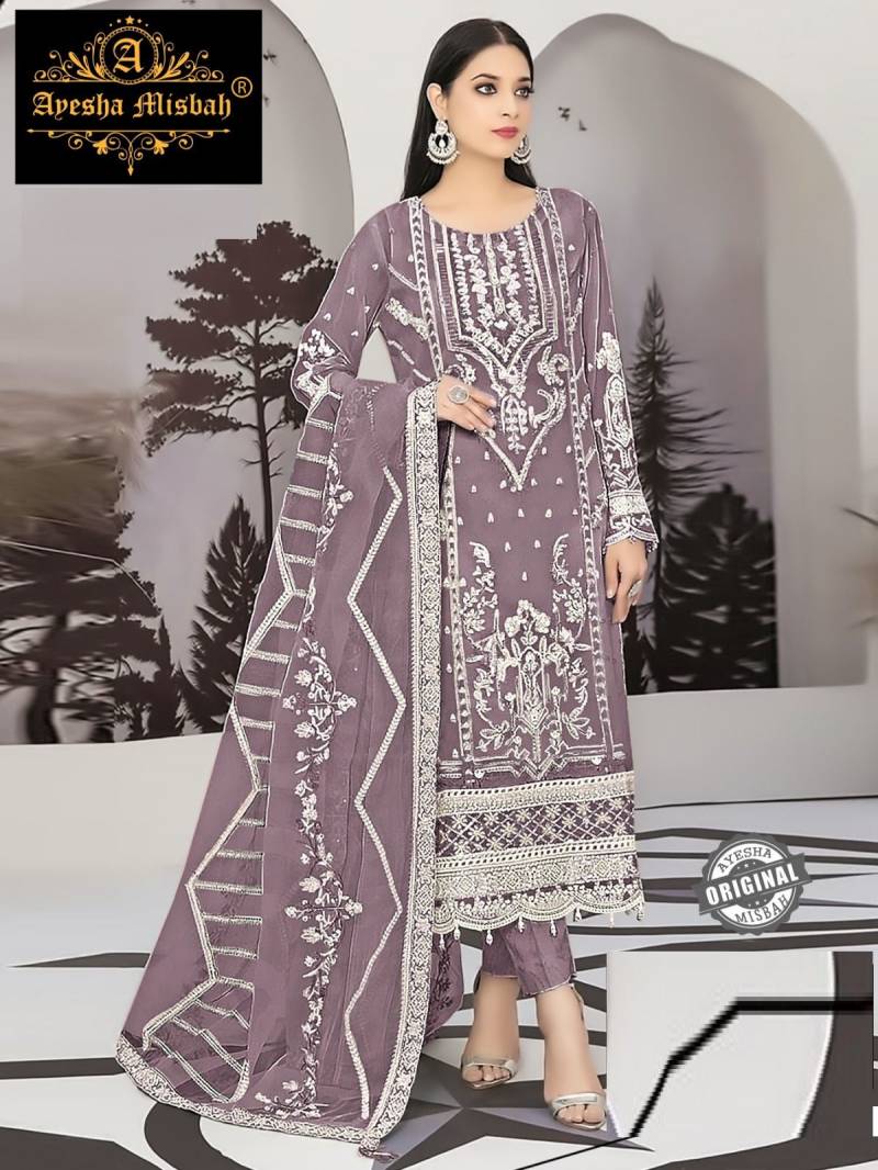 Ayesha Misbah 253 Georgette Pakistani Salwar Suits Collection