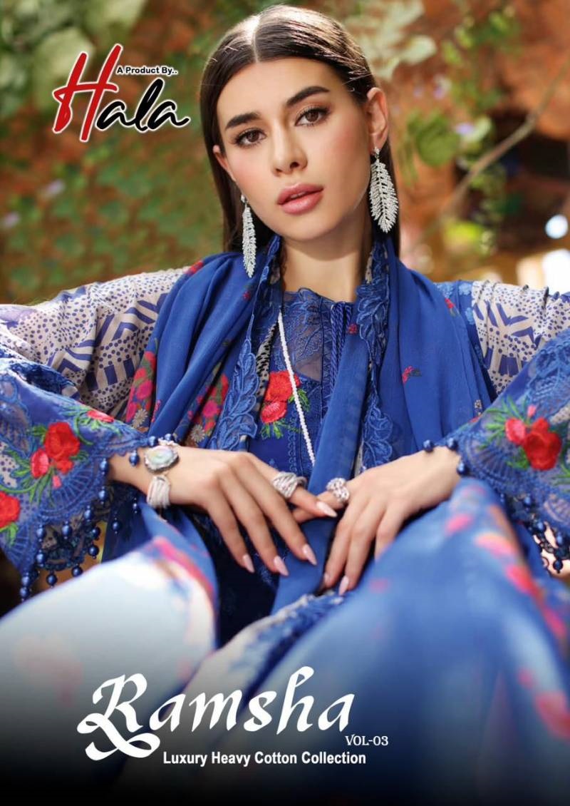 Hala Ramsha Vol 3 Printed Cotton Dress Material Collection