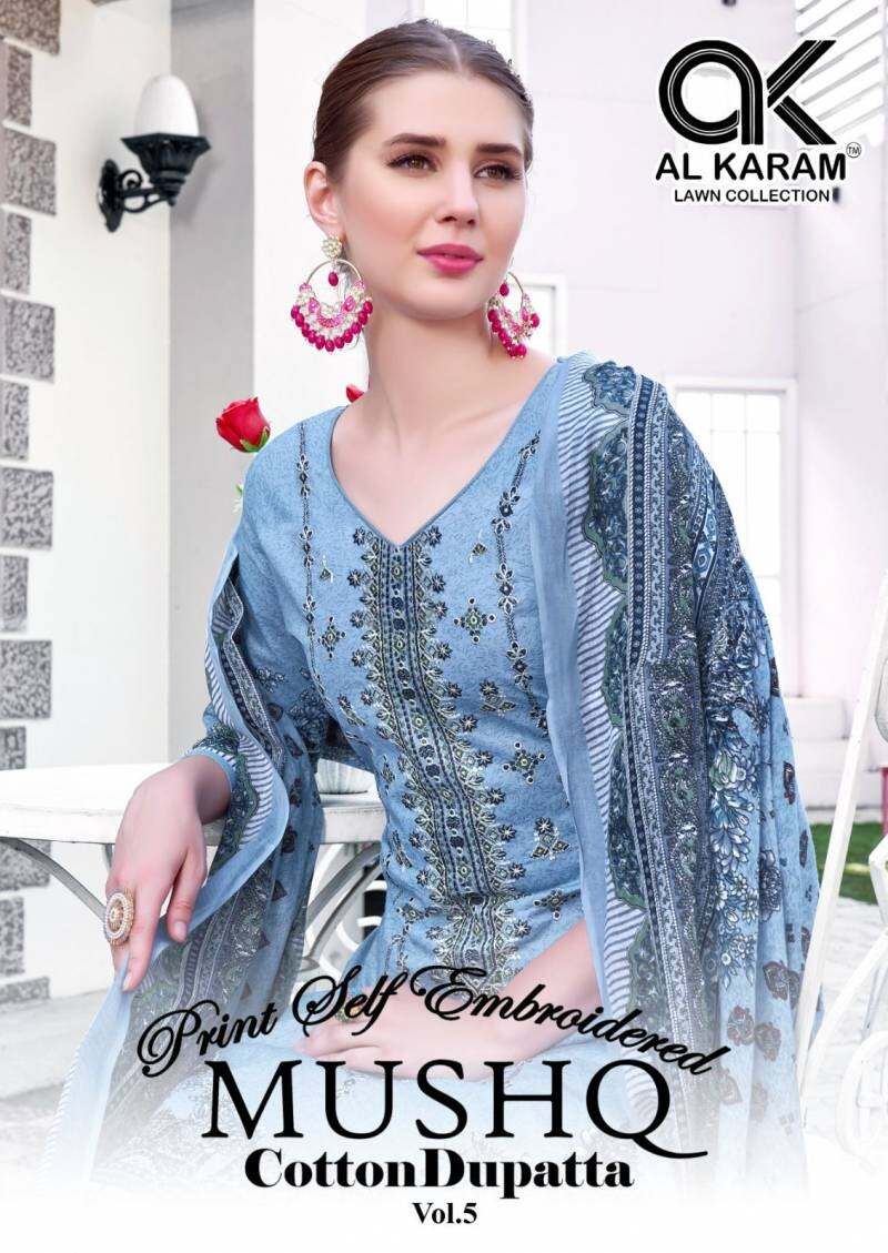 Al Karam Mushq 5 Pakistani Dress Material Collection