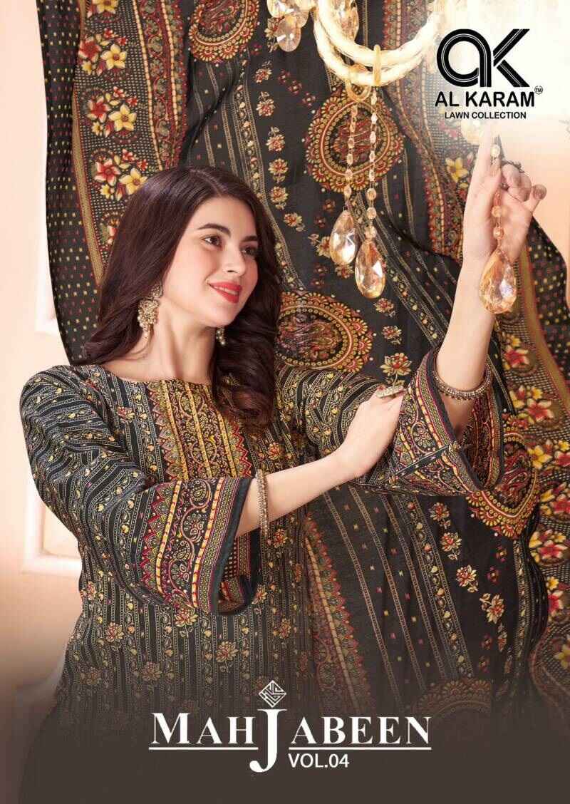 Al Karam Mahjabeen Vol 4 Soft Cotton Dress Material Collection