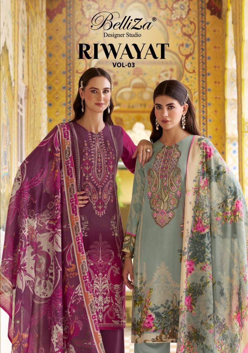 Belliza Riwayat Vol 3 Designer Dress Material Collection