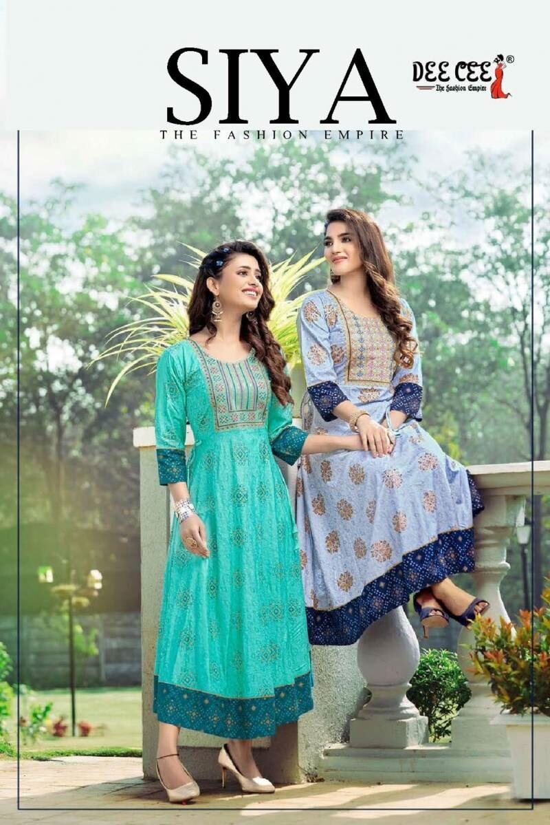 Deecee Siya Rayon Designer Long Kurti Collection