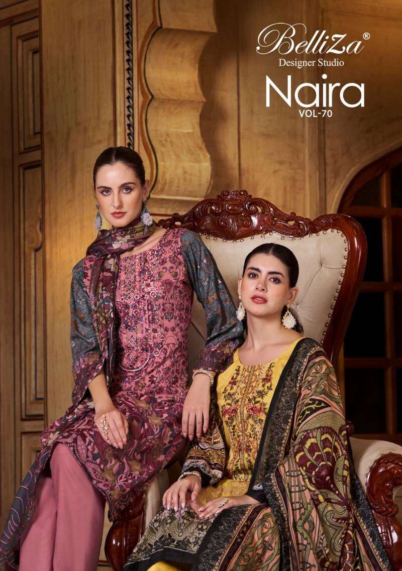 Belliza Naira Vol 70 Printed Dress Material Collection