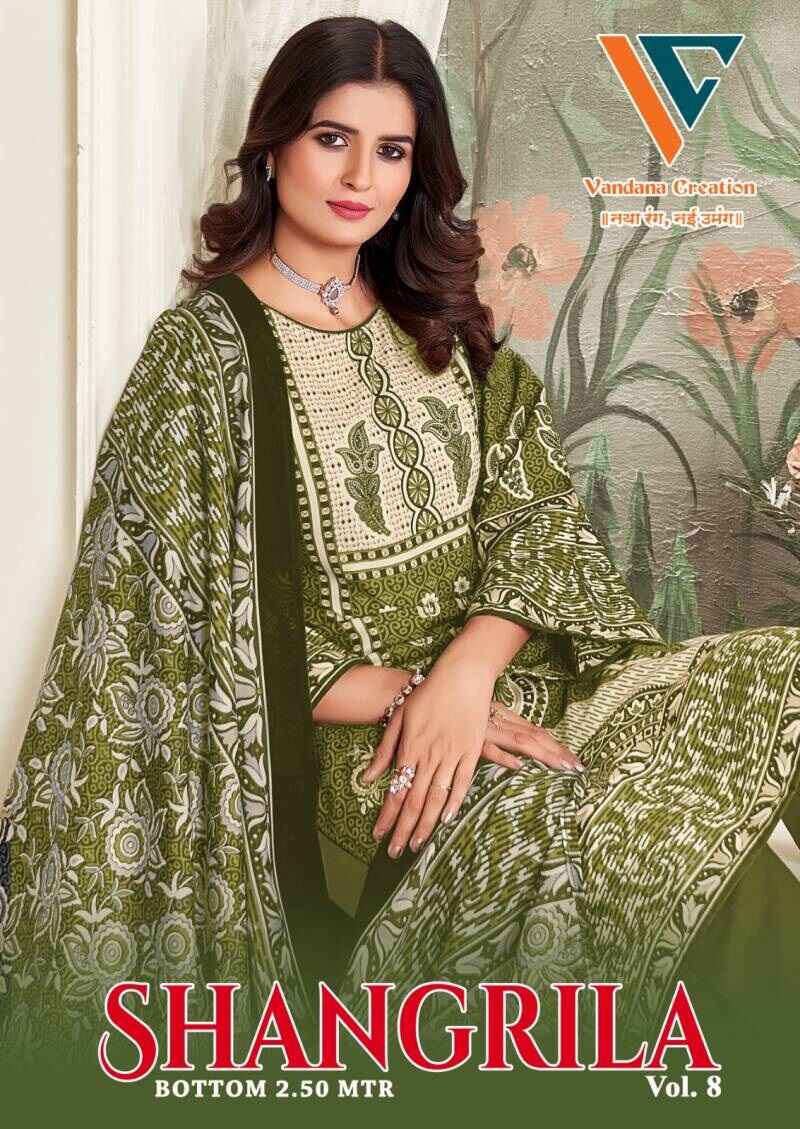 Vandana C Shangrila Vol 8 Soft Cotton Dress Material Collection