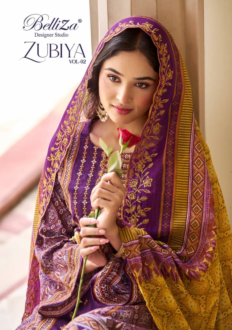 Belliza Zubiya Vol 2 Printed Dress Material Collection