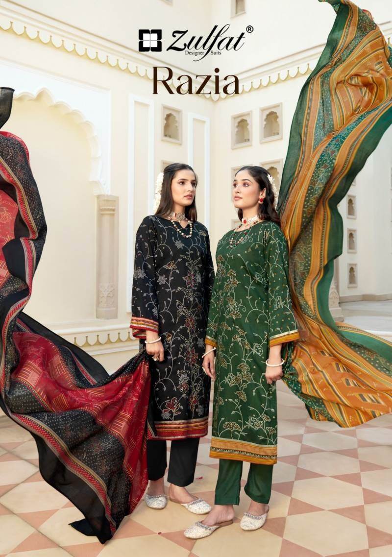 Zulfat Razia Printed Designer Dress Material Collection