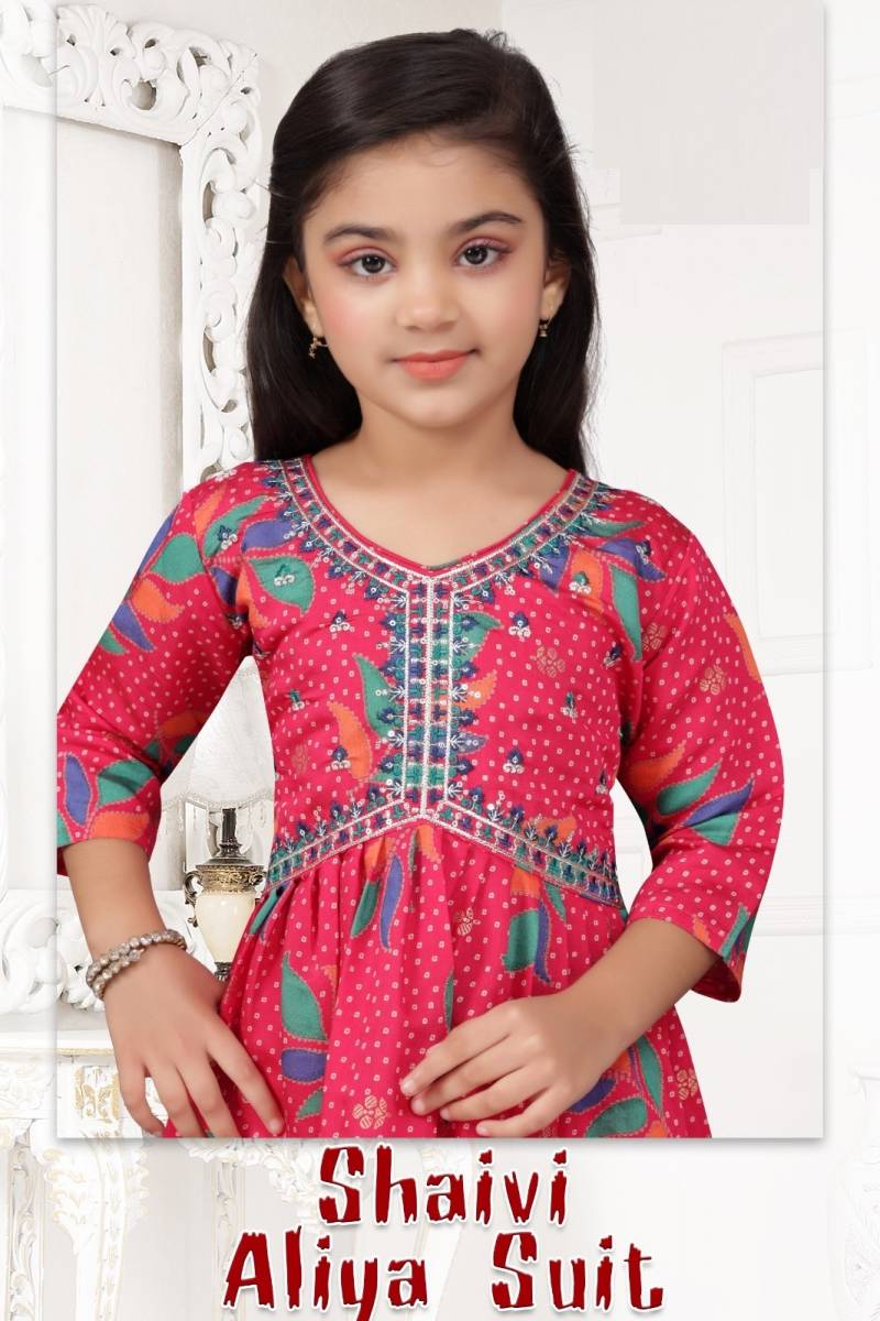 Shaivi Aliya Suit 8602 Kids Kurti Pant With Dupatta Collection