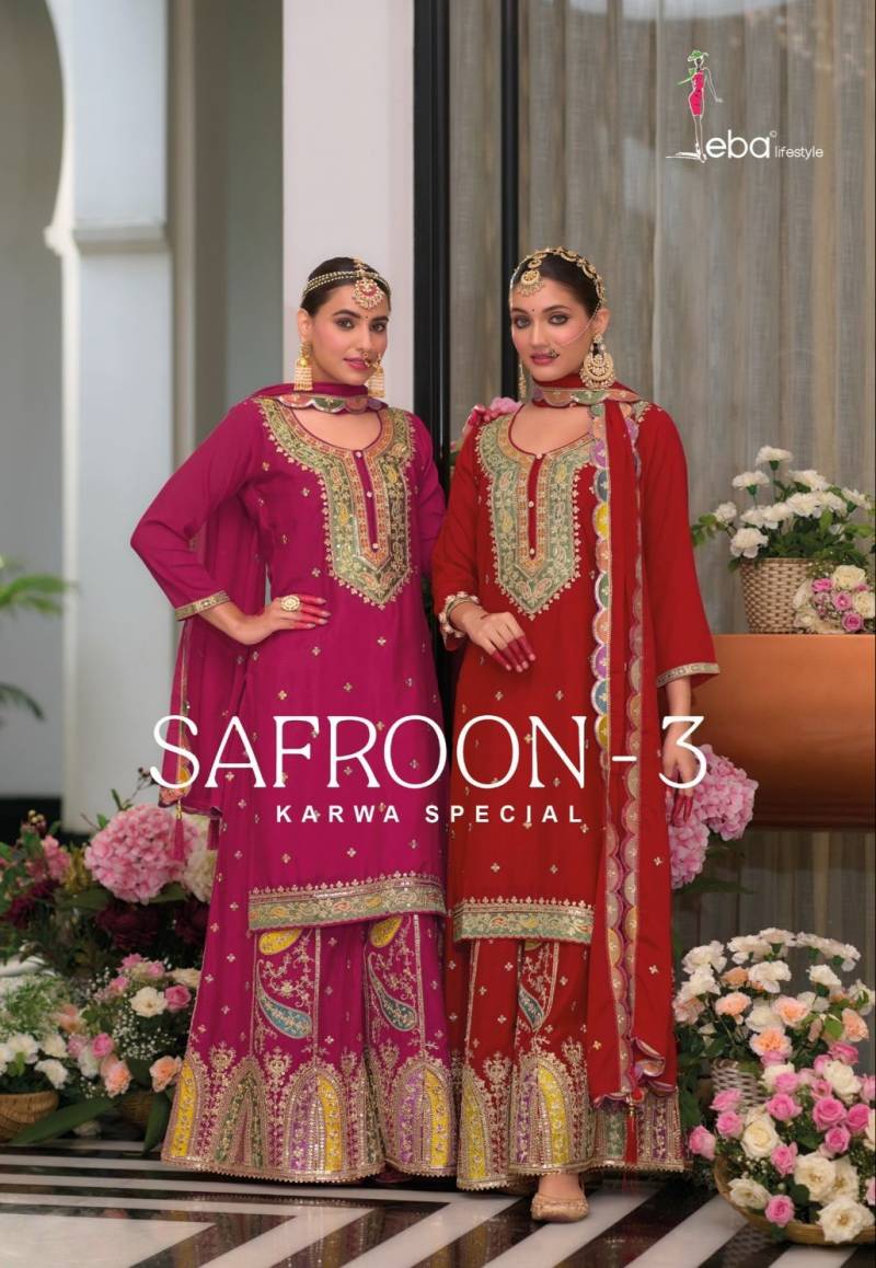 Eba Safroon Vol 3 Karwa Designer Ready Made Collection