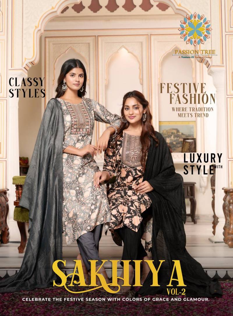 Passion Tree Sakhiya Vol 2 Kurti Pant With Dupatta